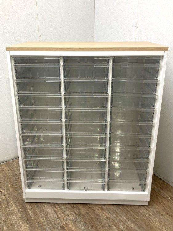 【中古品】イトーキ シンラインシリーズ 天板付A4クリアケース書庫 HTM-109KAH-W9 ホワイト 31,525円