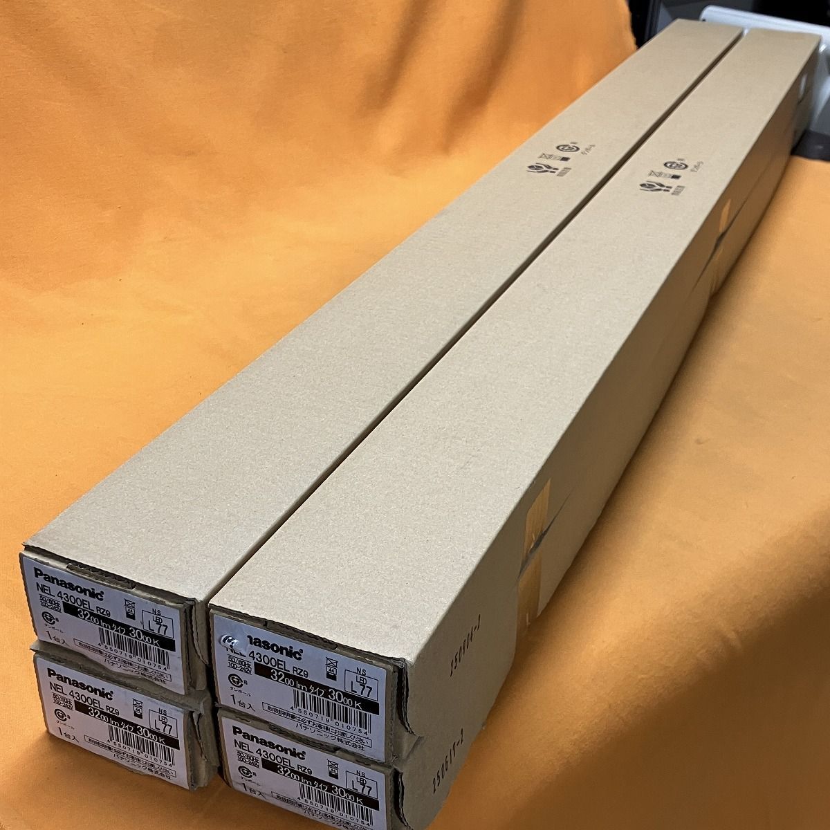 LEDライトバー(4個セット) パナソニック NEL4300ELRZ9 電球色 40形 Hf蛍光灯32形高出力型1灯器具相当
