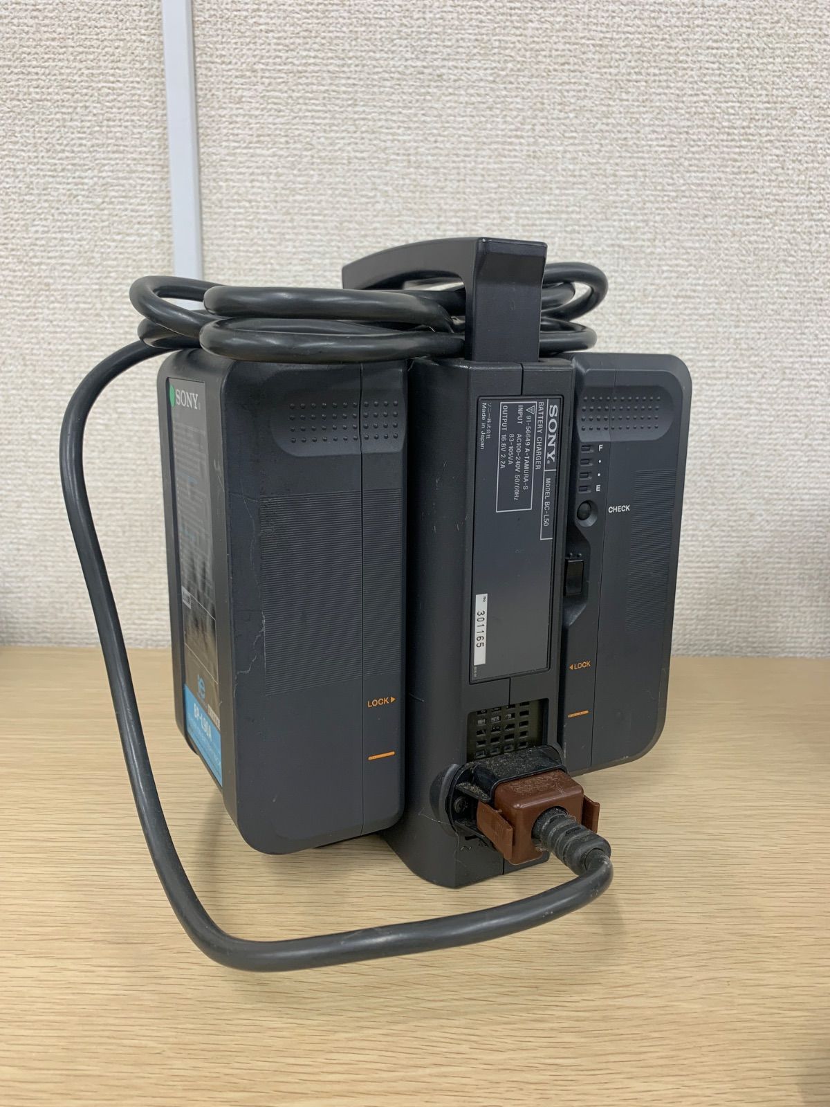 通電動作未確認】【SONY BC-L50】バッテリーチャージャー&BP-L90A 2個