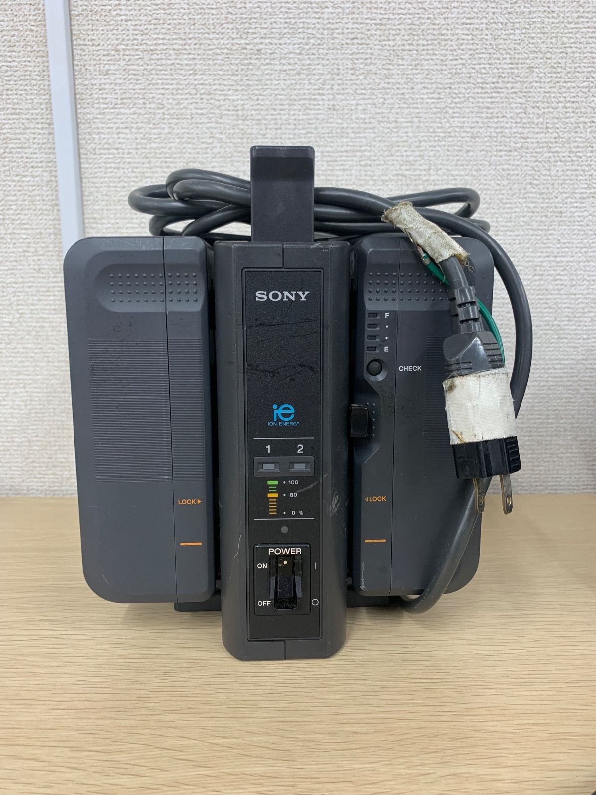 通電動作未確認】【SONY BC-L50】バッテリーチャージャー&BP-L90A 2個