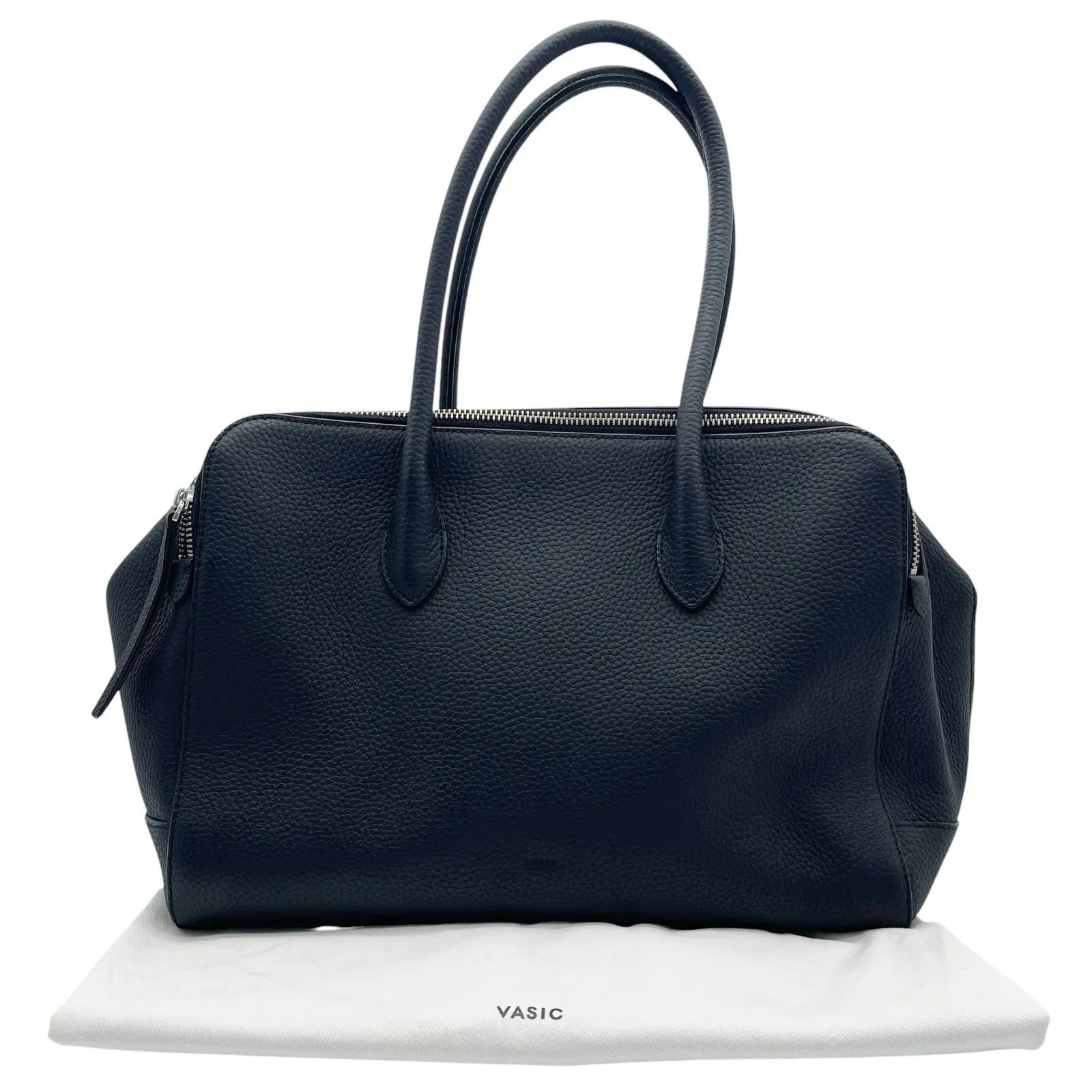 美品 VASIC ヴァジック cargo mini カーゴミニ レザートートバッグ