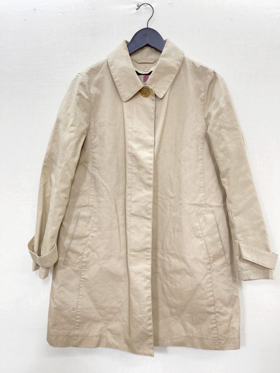MACKINTOSH PHILOSOPHY マッキントッシュフィロソフィー ライナーベスト付 ステンカラー コート size38 (M相当)/ベージュ ■■◎レディース