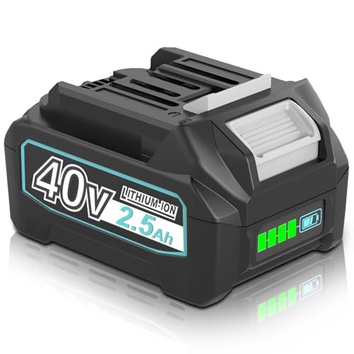 互換 マキタ 40v バッテリー BL4025 2500mAh 1個 パワーアップ マキタ 40Vmax バッテリー BL4025 BL4035 BL4050 BL4060に互換可能 LED残量表示 高耐久性設計 BMS基板搭載 PSE認証取 6e5198d4