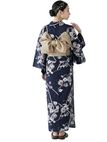浴衣 セット レディース [なごみや] 女物 レトロ花柄 変わり織 浴衣 ラメ 兵児帯 2点セット レトロ 古典柄 シック かっこいい 高見え 夏祭り 夕涼み 花火 レディースe 185dab0b