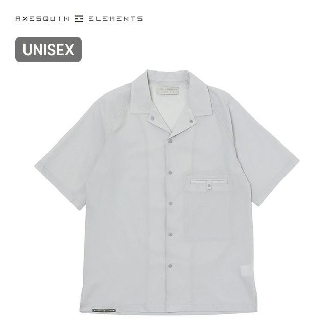 【新品】AXESQUIN ELEMENTS アクシーズクインエレメンツ 軽くて涼しい半袖シャツ 21102 シラアイ