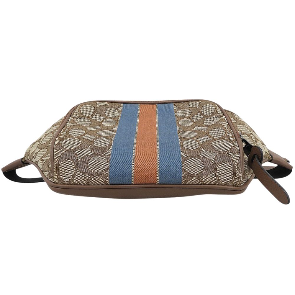COACH コーチ 美品 トンプソンベルト シグネチャー ジャガード 