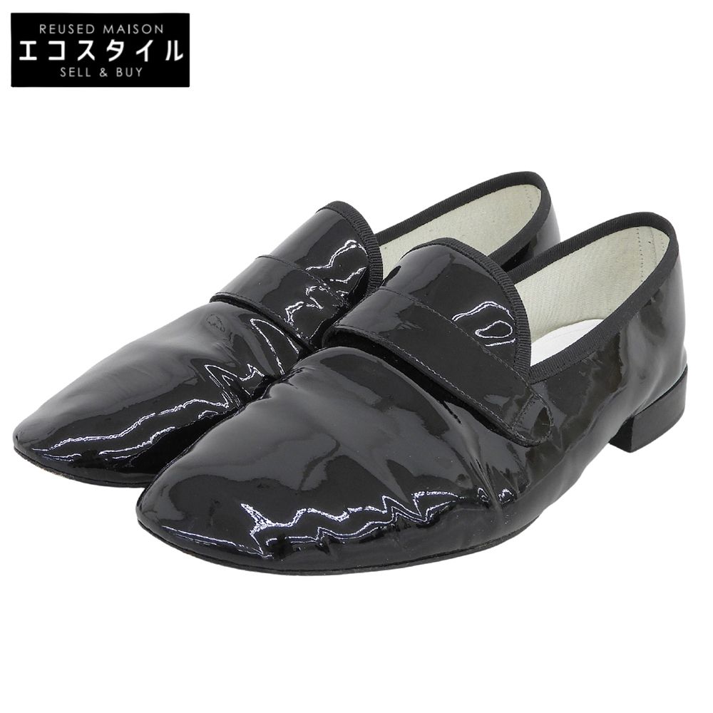 Repetto　レペット　Michael パテント ローファー シューズ レディース 黒 ブラック 43　43