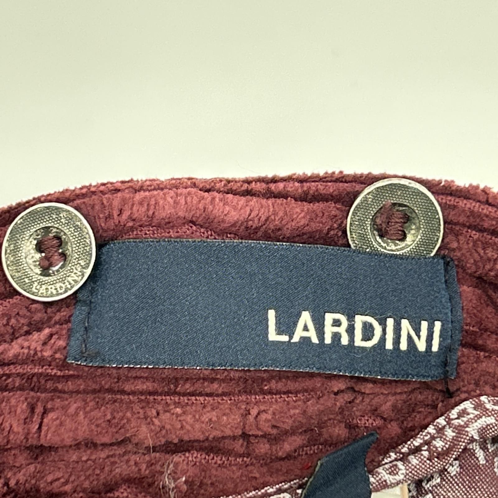 LARDINI ラルディーニ H-GIZA5 ボルドー パイルコーデュロイ テーパードパンツ 46 LARDINI ラルディーニ H-GIZA5 ボルドー パイルコーデュロイ