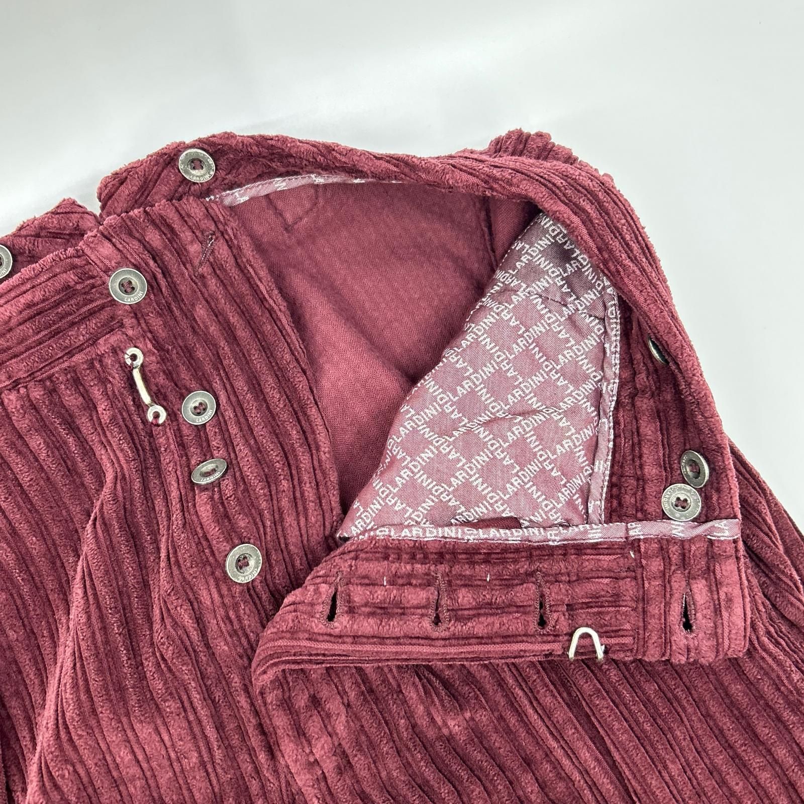 LARDINI ラルディーニ H-GIZA5 ボルドー パイルコーデュロイ