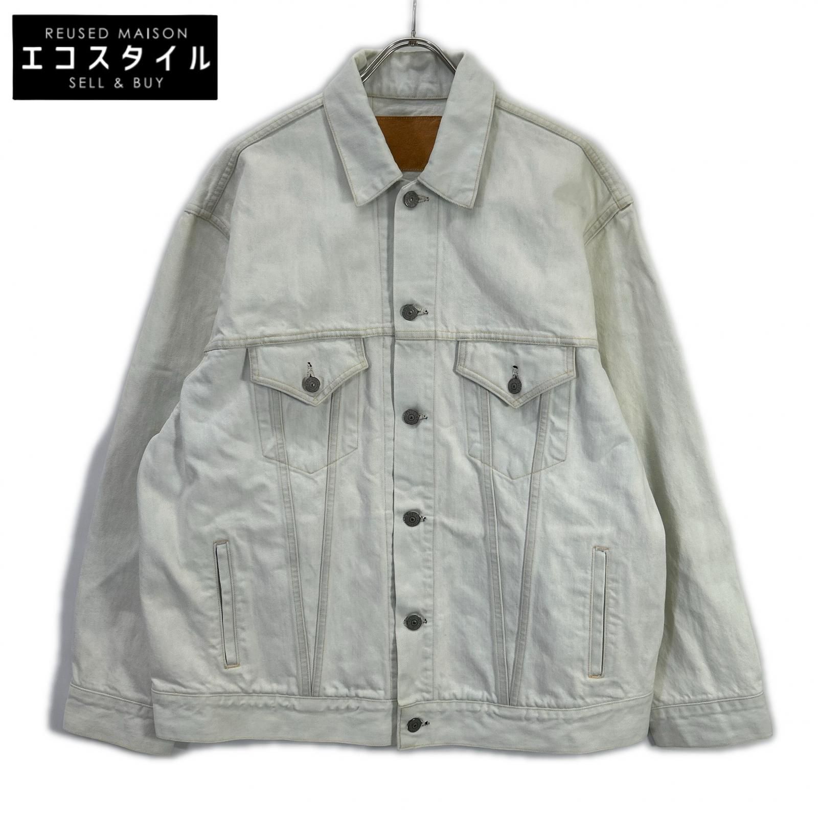 GOLD　ゴールド　GL14812H ホワイト 14oz. DENIM TRUCKER JACKET AGED MODEL　36