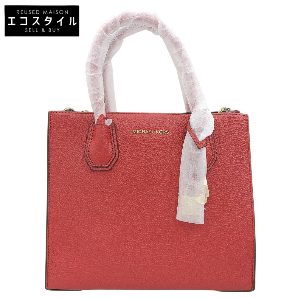 MICHAEL KORS　マイケルコース　新品同様 MERCER マーサー 2WAYバッグ ショルダーバッグ ハンドバッグ レディース レッド