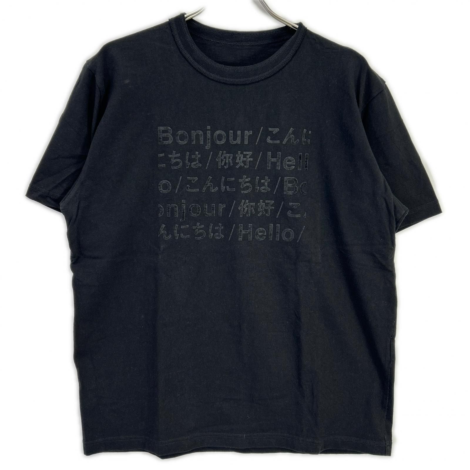 sacai サカイ 23AW 23-0538S ブラック コットン HELLO T-shirts 4 