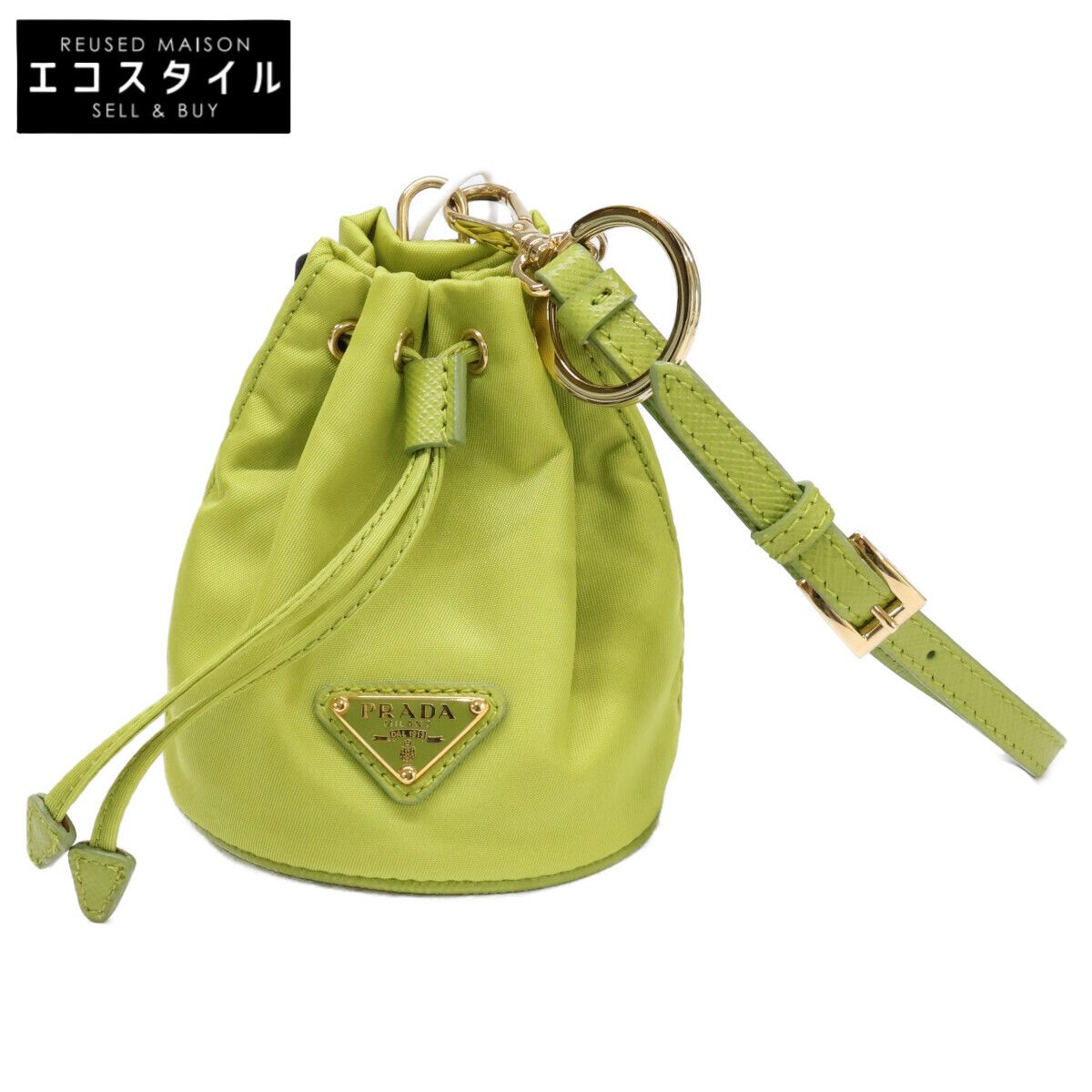 PRADA　プラダ　【新品同様】1TT202 ミニアイコン Re-Nylon キーチェーン チャーム 52,734円