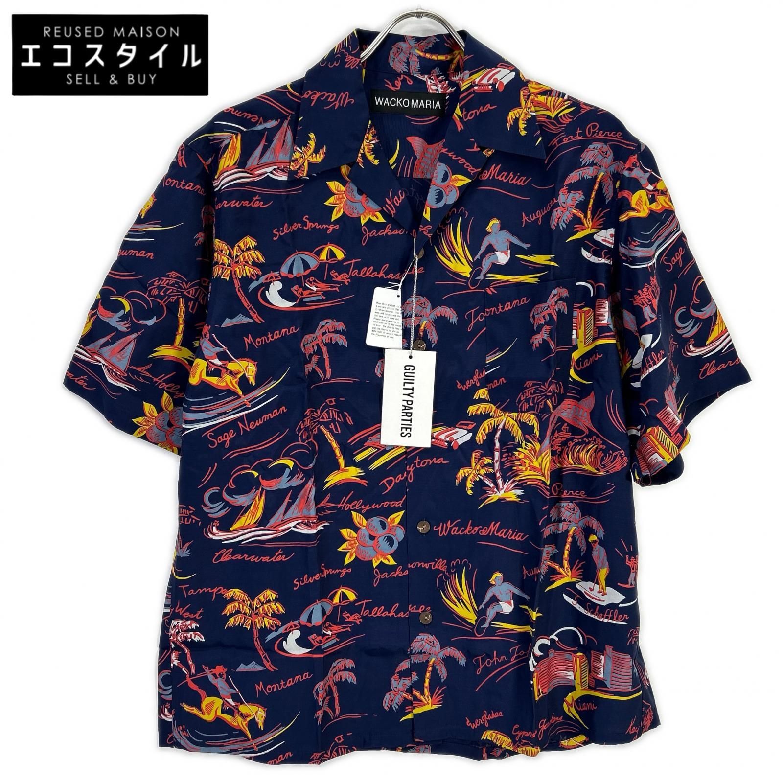 WACKO MARIA　ワコマリア　25SS 25SS-WMS-HI02 ネイビー HAWAIIAN SHIRT S/S TYPE-2/ショートスリーブシャツ