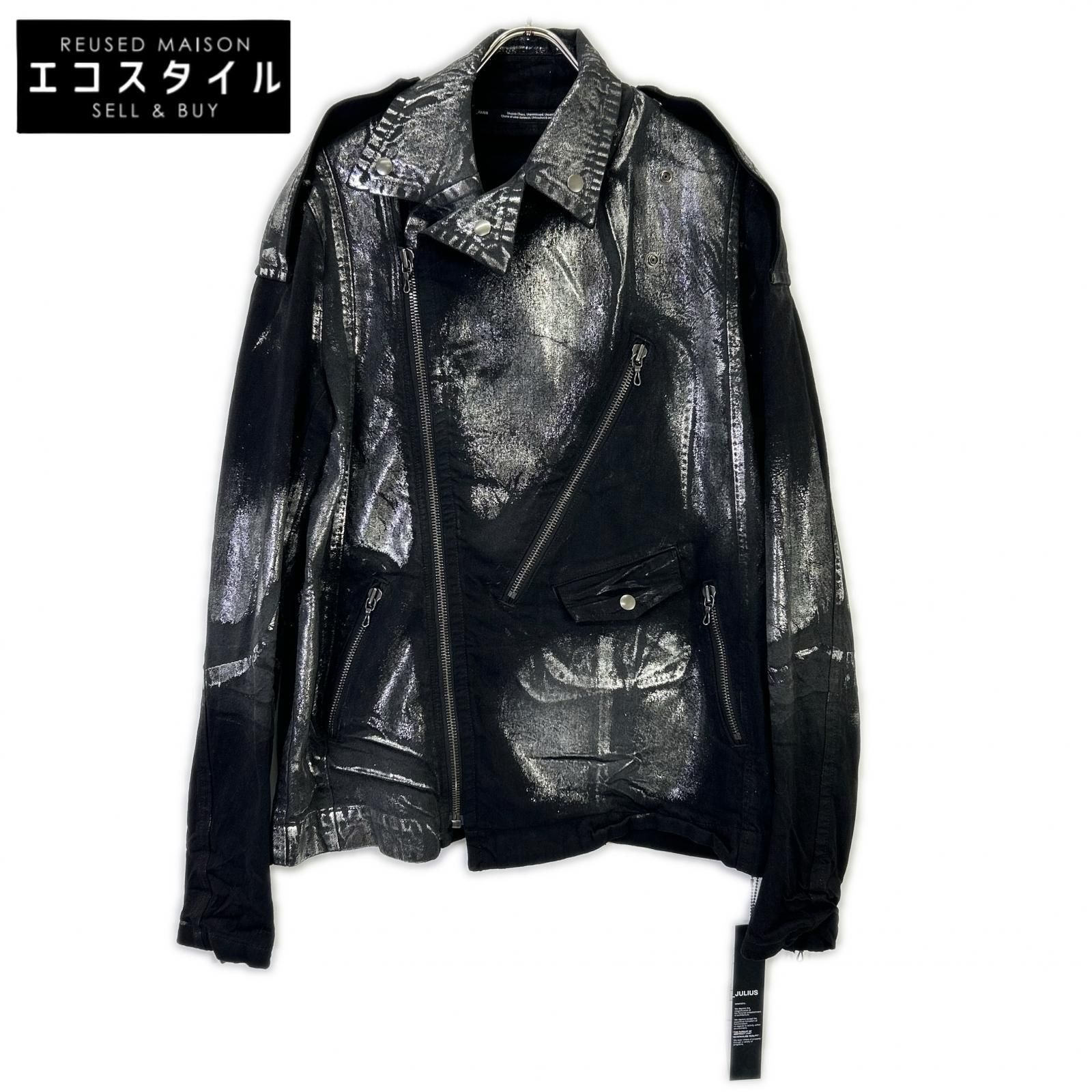 JULIUS ユリウス 25年製 887BLM2 ブラック×シルバー Ana-Moto JD Biker