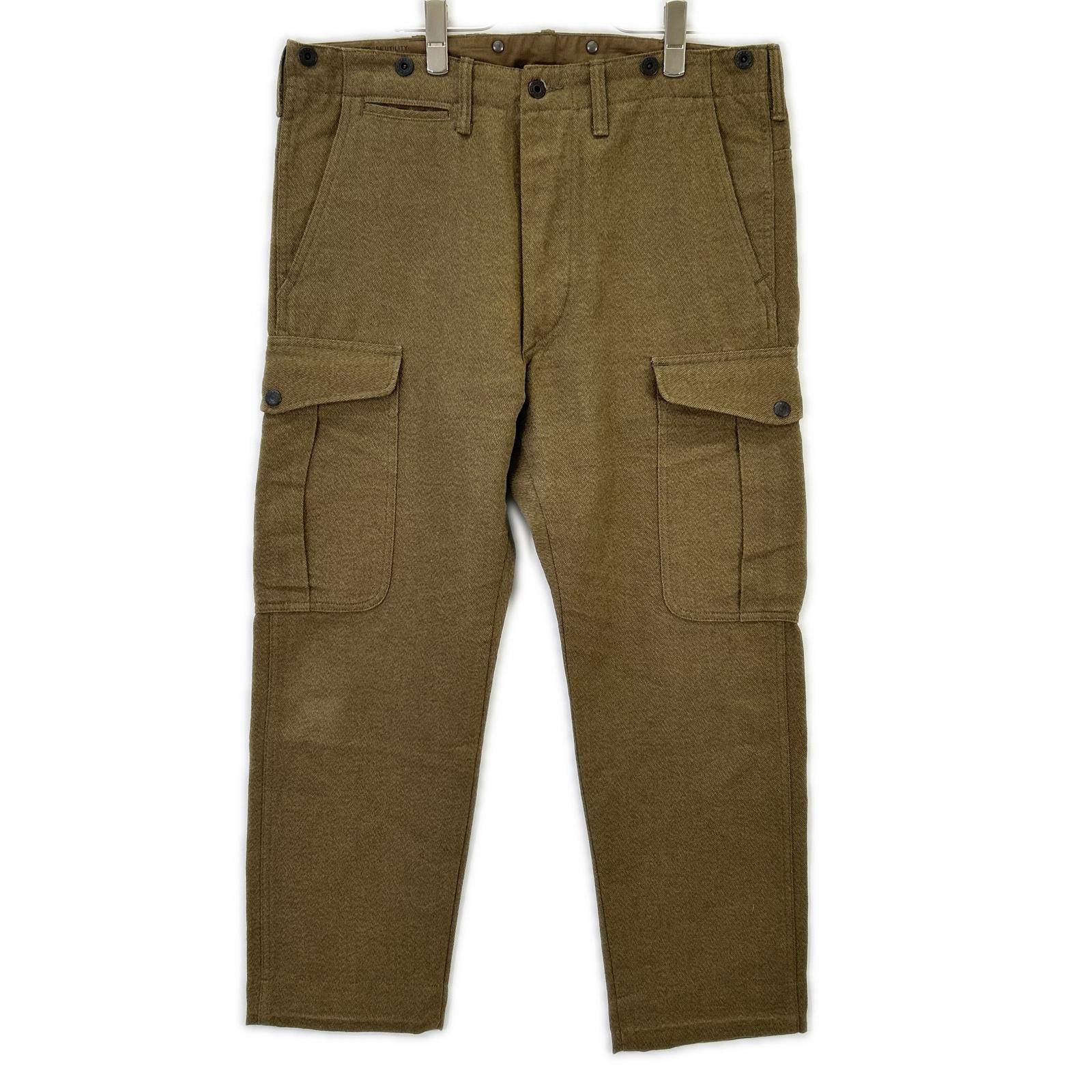 RRL ダブルアールエル カーキ Hudson Twill Cargo Trousers/コットン 