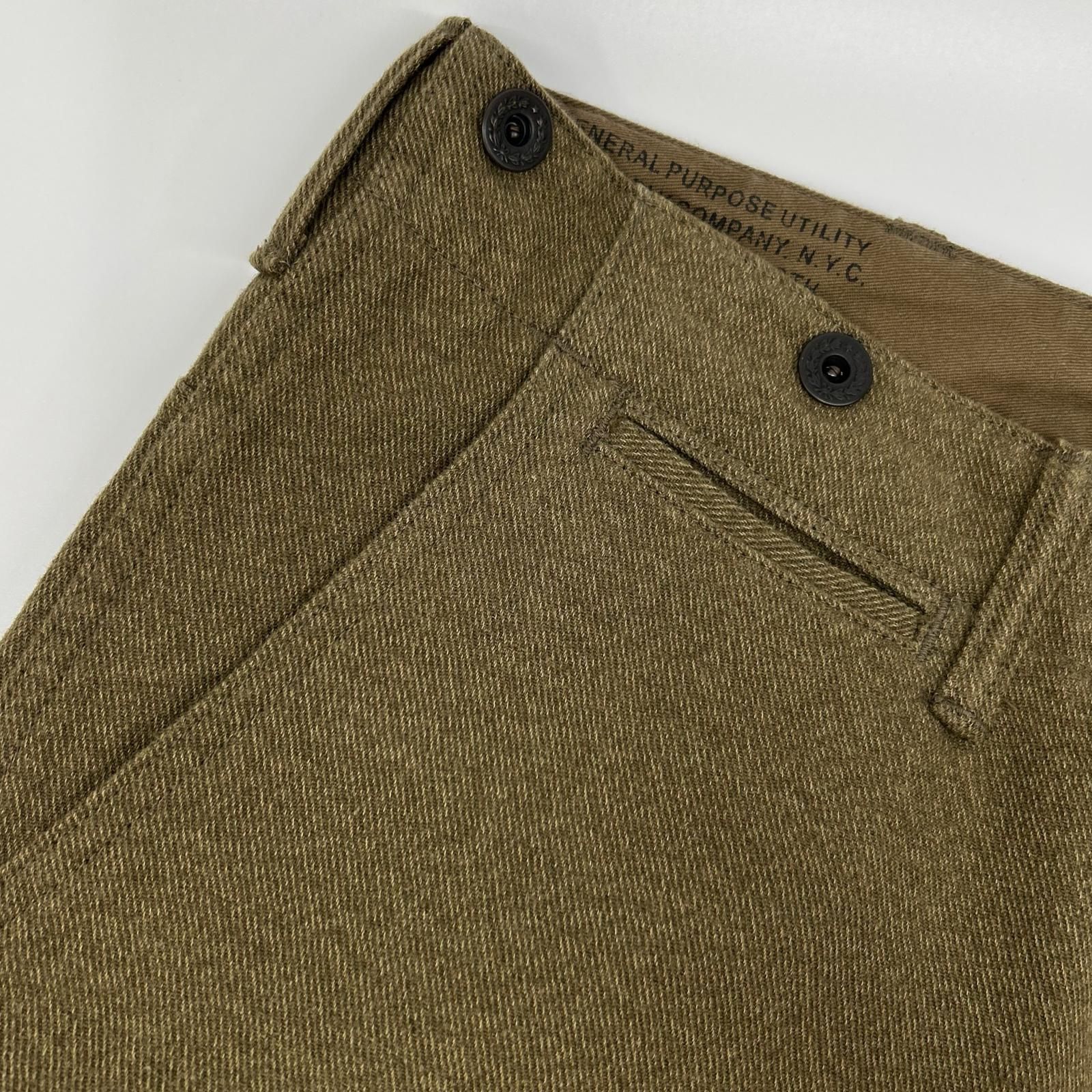 RRL ダブルアールエル カーキ Hudson Twill Cargo Trousers/コットン 