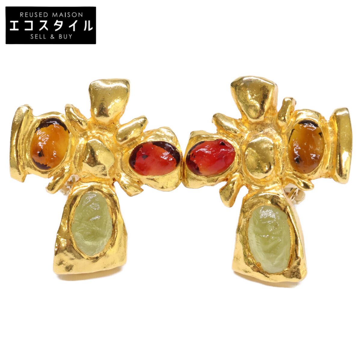 Christian Lacroix クリスチャン ラクロワ カラーストーン クロス
