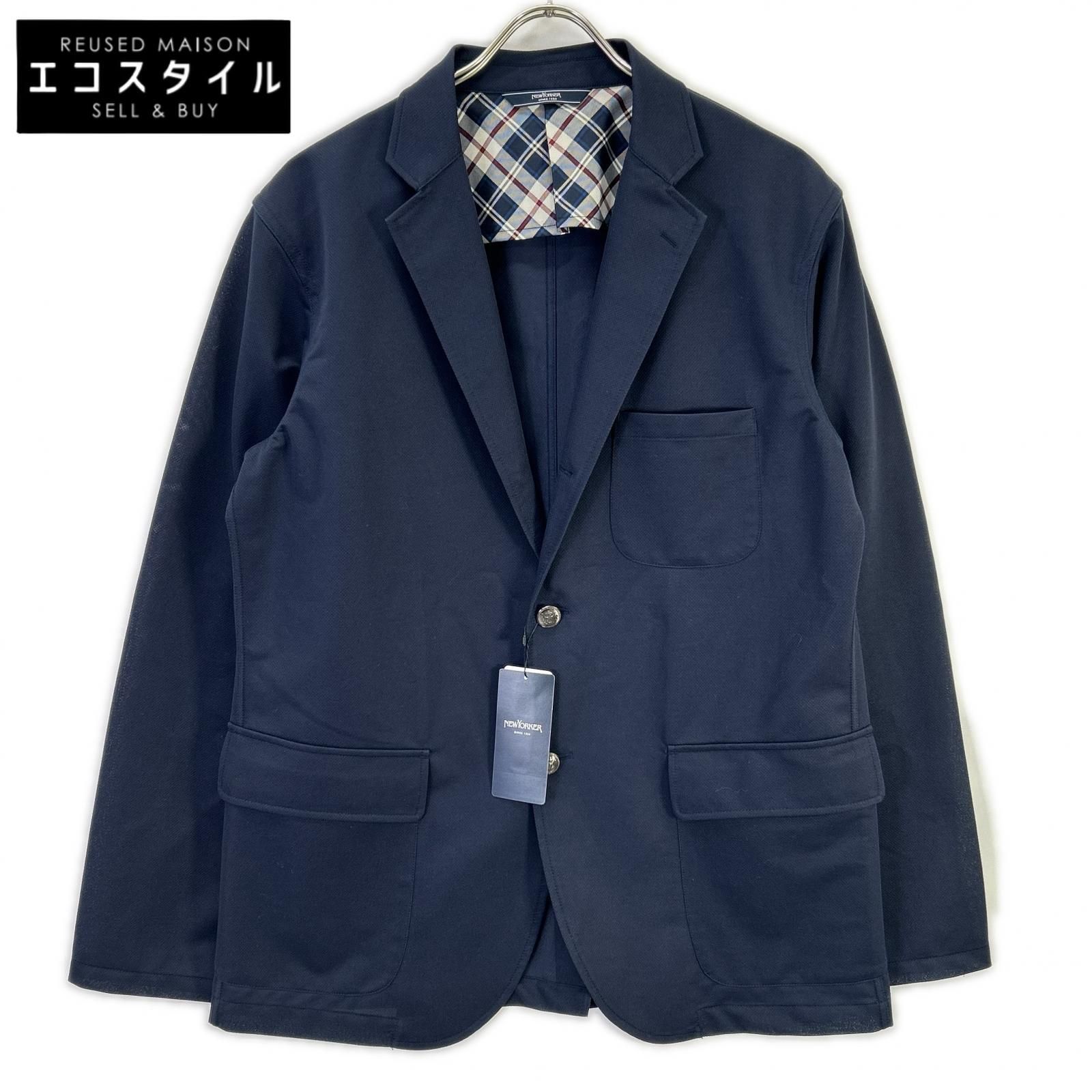 NEWYORKER　ニューヨーカー　ダブルカバーバスケット カミーチャブレザー　L