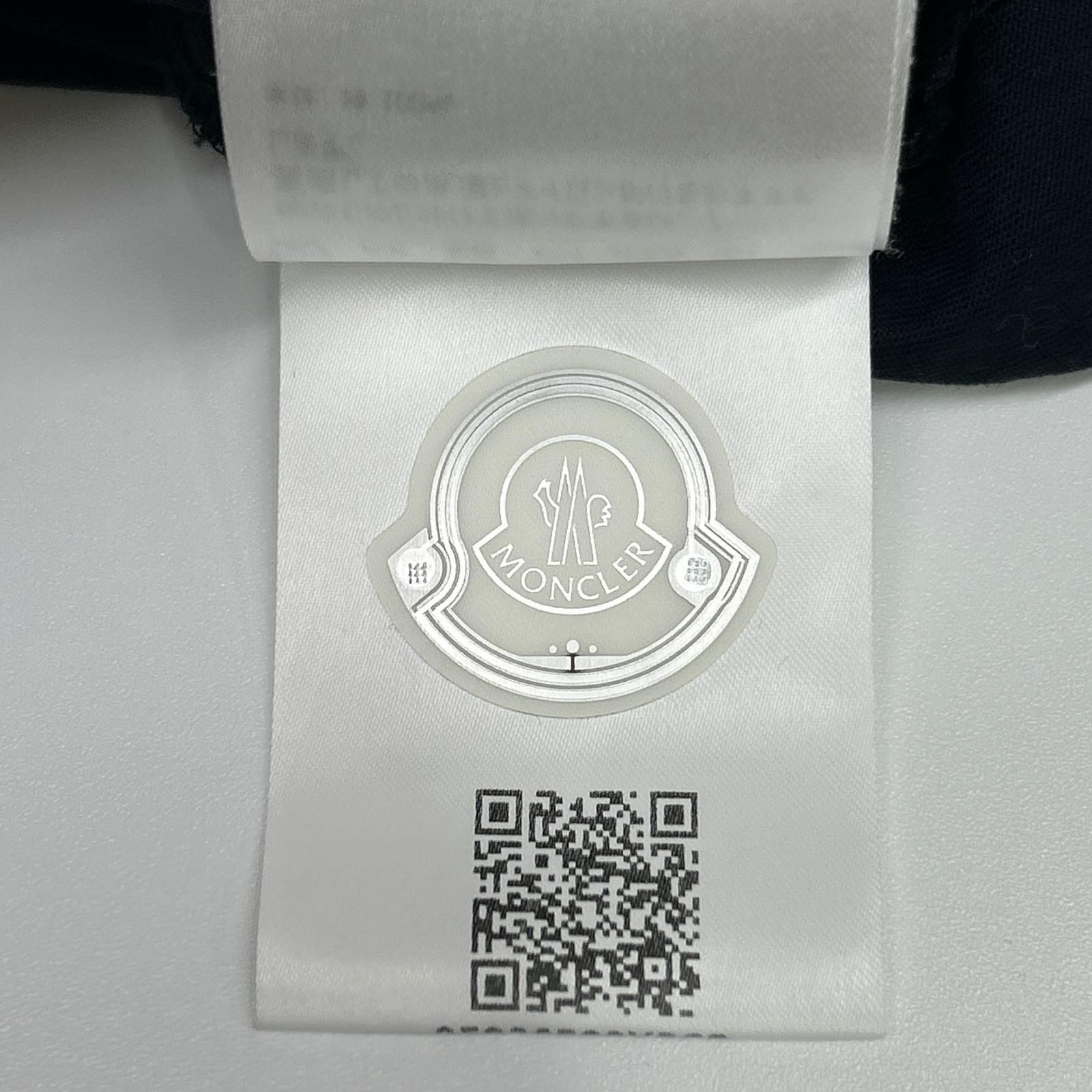 MONCLER モンクレール ネイビー ダブルワッペン MAGLIA Tシャツ M
