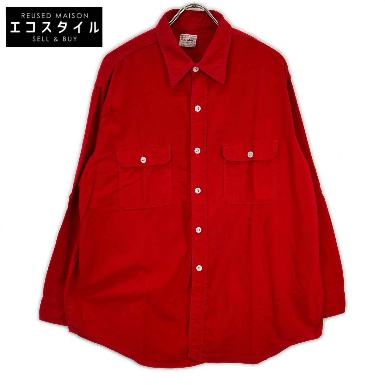 BIG MAC　ビッグマック　70s 赤シャツ L カートコバーン シャツ　XL