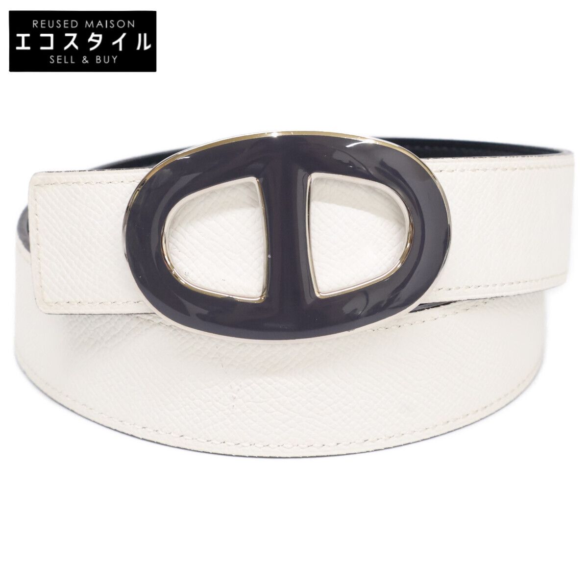 HERMES　エルメス　シェーヌダンクル □N刻 リバーシブル　85