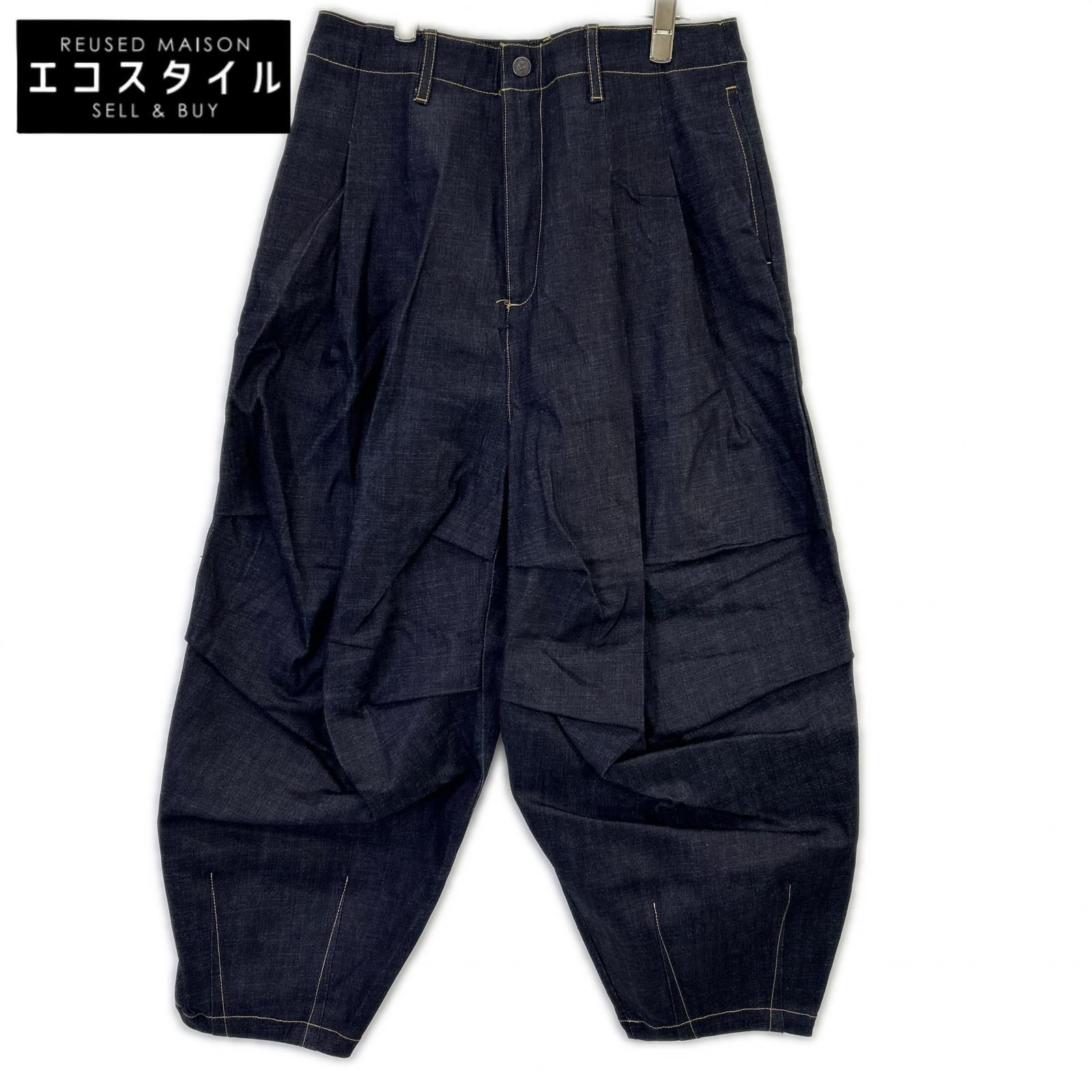 glamb　グラム　GB0126 P08 ブラック Crossover Tuck Pants クロスオーバータックパンツ　S