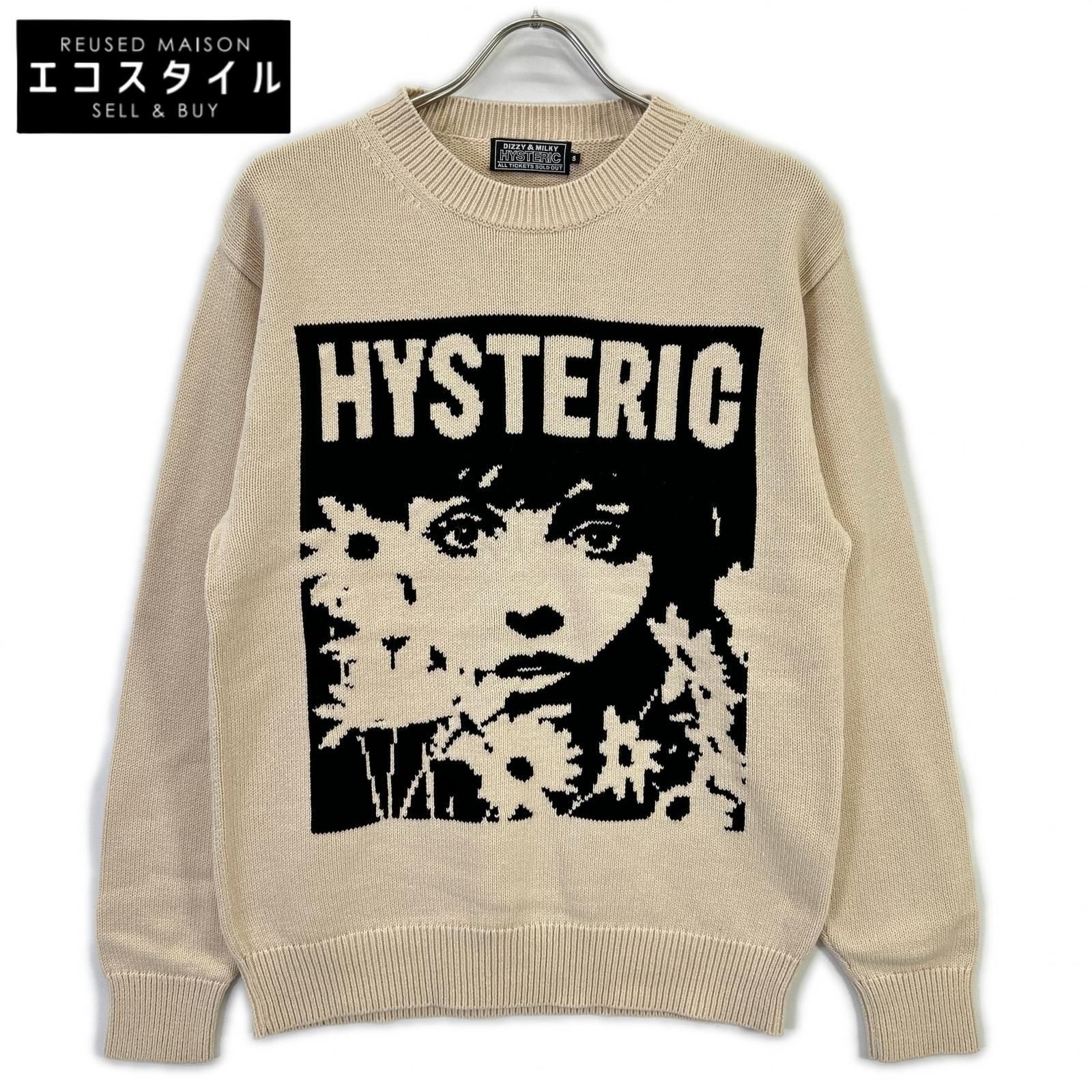 HYSTERIC GLAMOUR　ヒステリックグラマー　02231NS01 ベージュ FLOWER TRAVELING編込セーター　S 24,010円