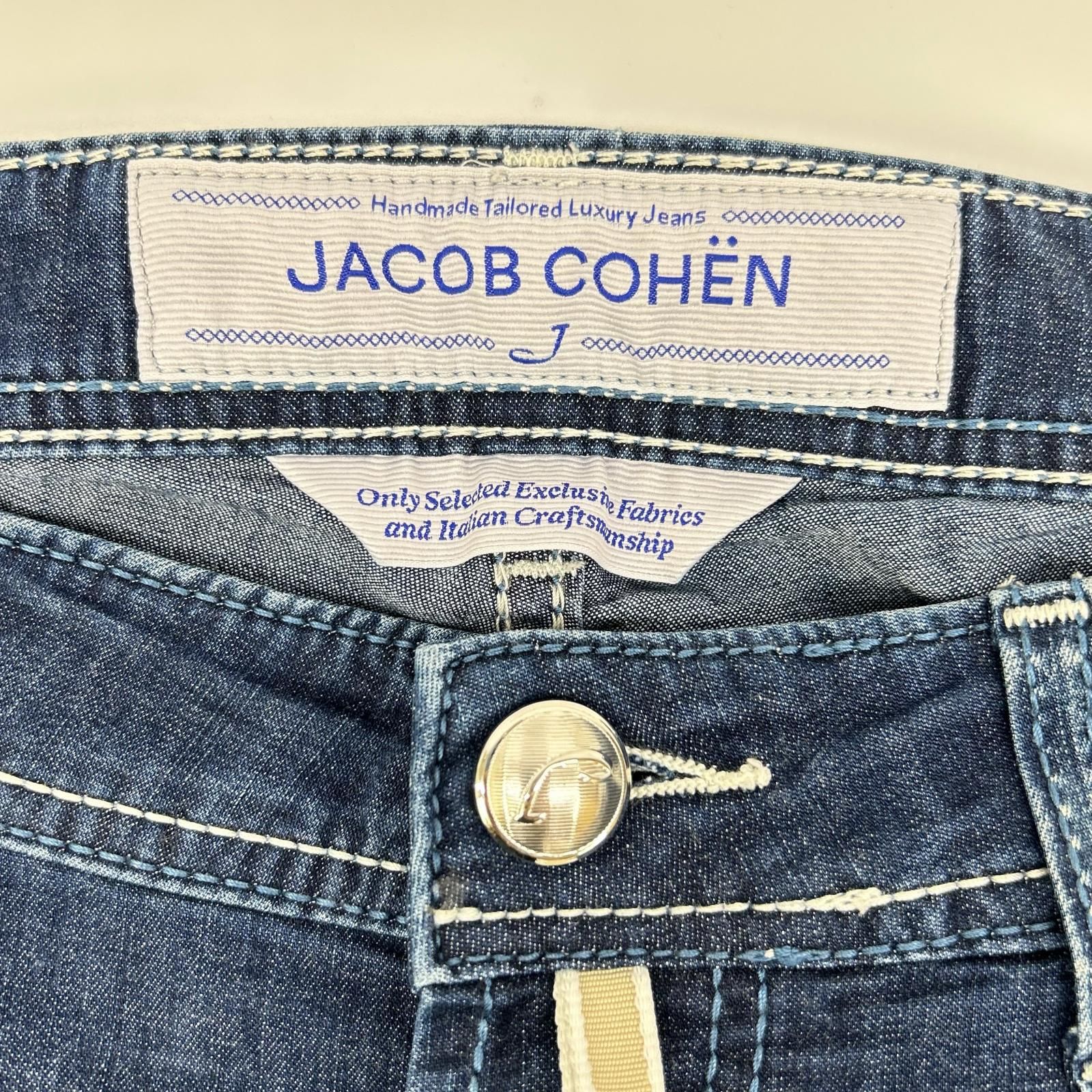 綺麗！JACOB COHEN ヤコブコーエン　　　622 30インチ JACOB COHEN ヤコブコーエン 622 インディゴ ボタンフライ ストレッチ