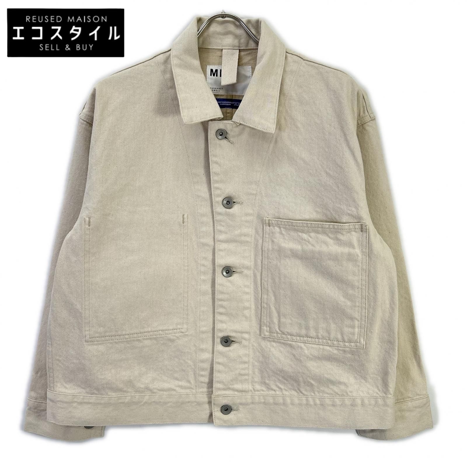 MARGARET HOWELL　マーガレットハウエル　25年 アイボリー CANTON NATURAL DENIM BLOUSON　36