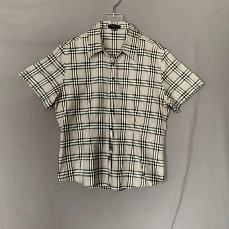 XL バーバリー レディース ノバ チェック 半袖 シャツ ブラウス