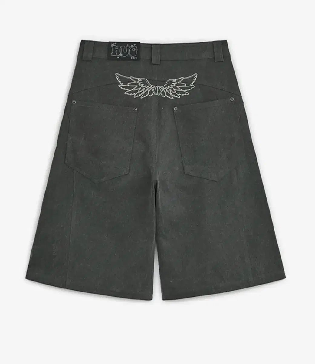 ハグユアースキン バミューダ チャコール エンジェル ウィング バミューダ パンツ