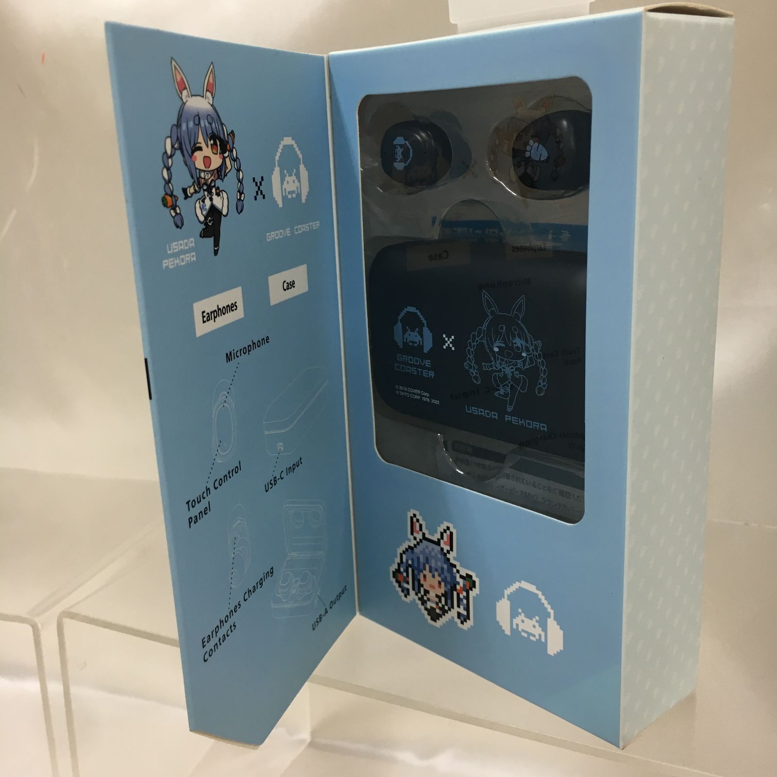 三沢店46-24-0514] 兎田ぺこら ワイヤレスイヤホン 「グルーヴ