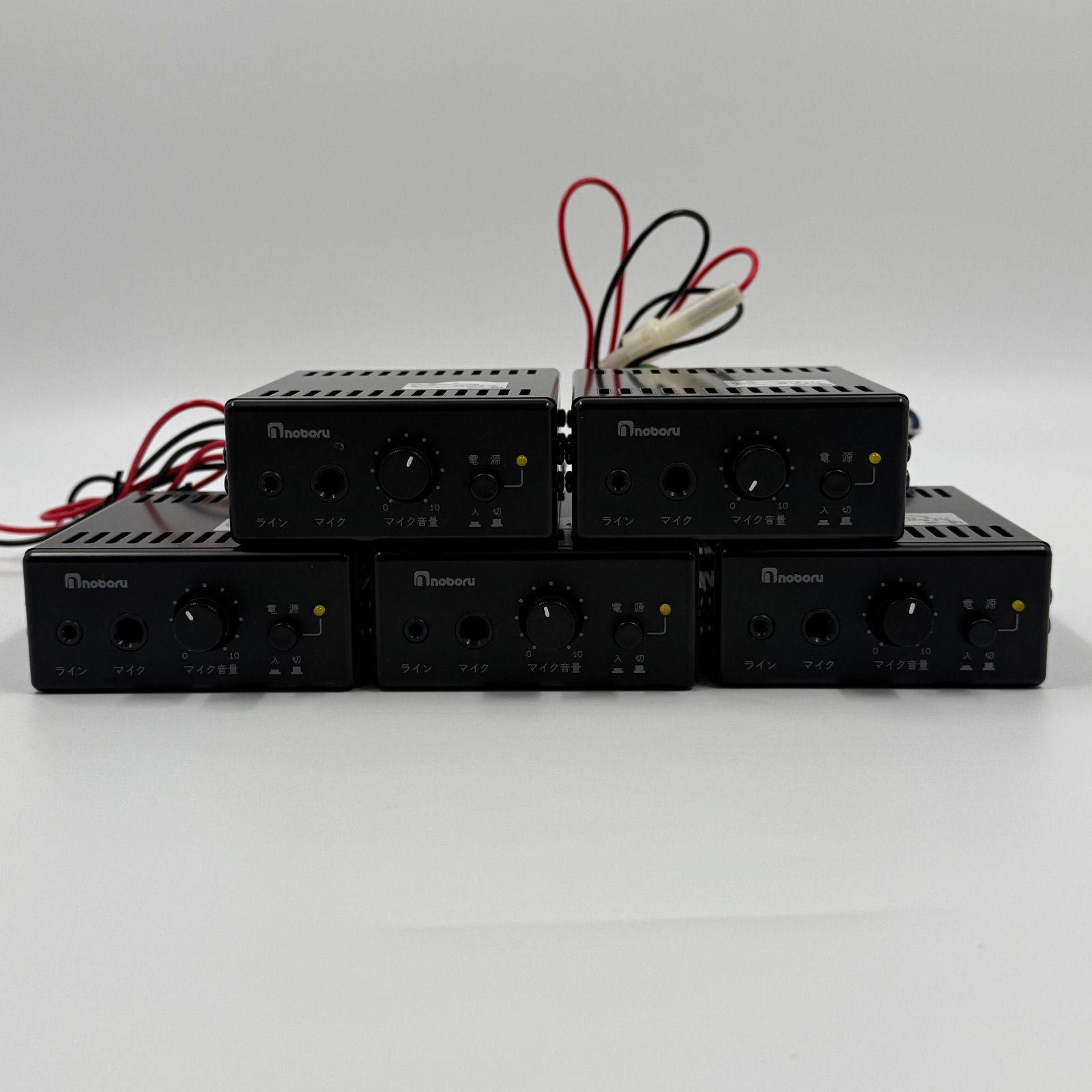 ノボル電機 マイク放送用アンプ YA-424B ダイナミックマイクロホン
