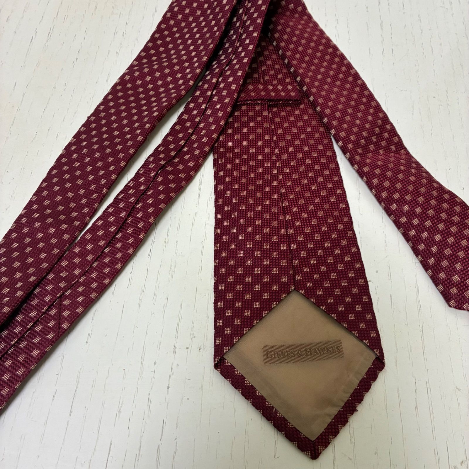 ギーブス＆ホークスGIEVES & HAWKES ネクタイ シルク 英国製