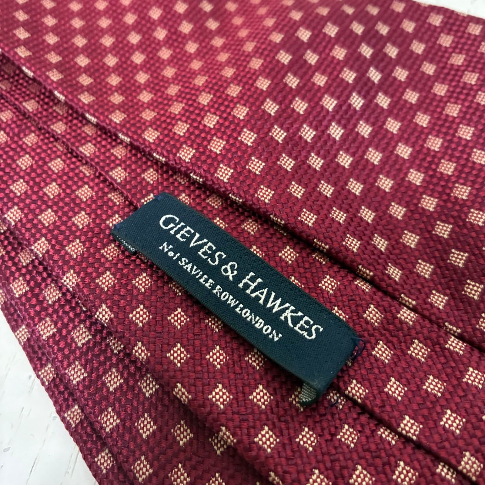 ギーブス＆ホークスGIEVES & HAWKES ネクタイ シルク 英国製