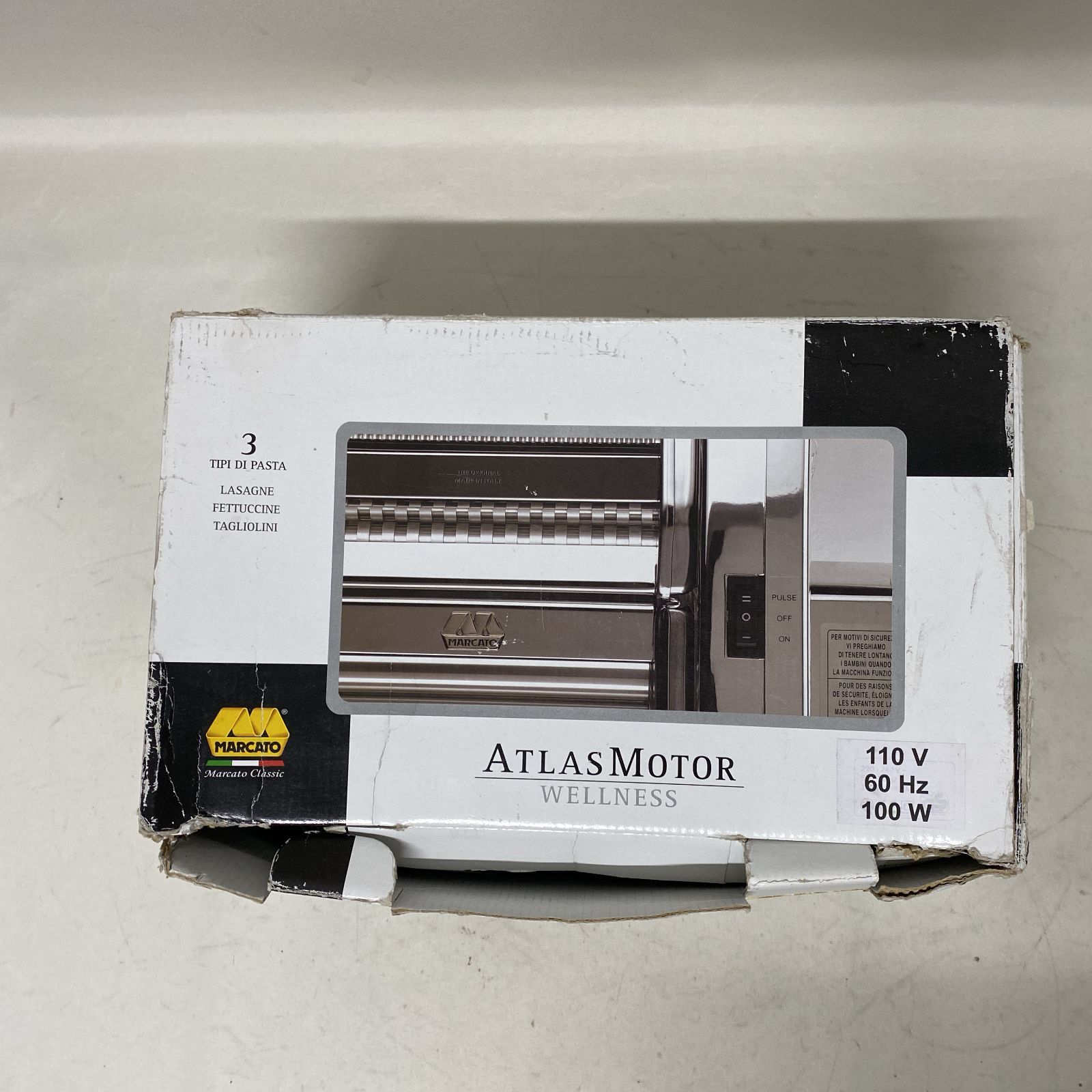 [浜館68-759] atlas motor アトラスモーター　電動パスタマシーン [中古品]