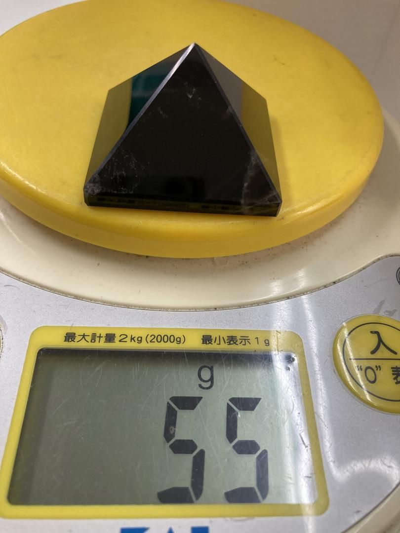 【E34369】モリオン 黒水晶 ピラミッド Morion 天然石 磨き