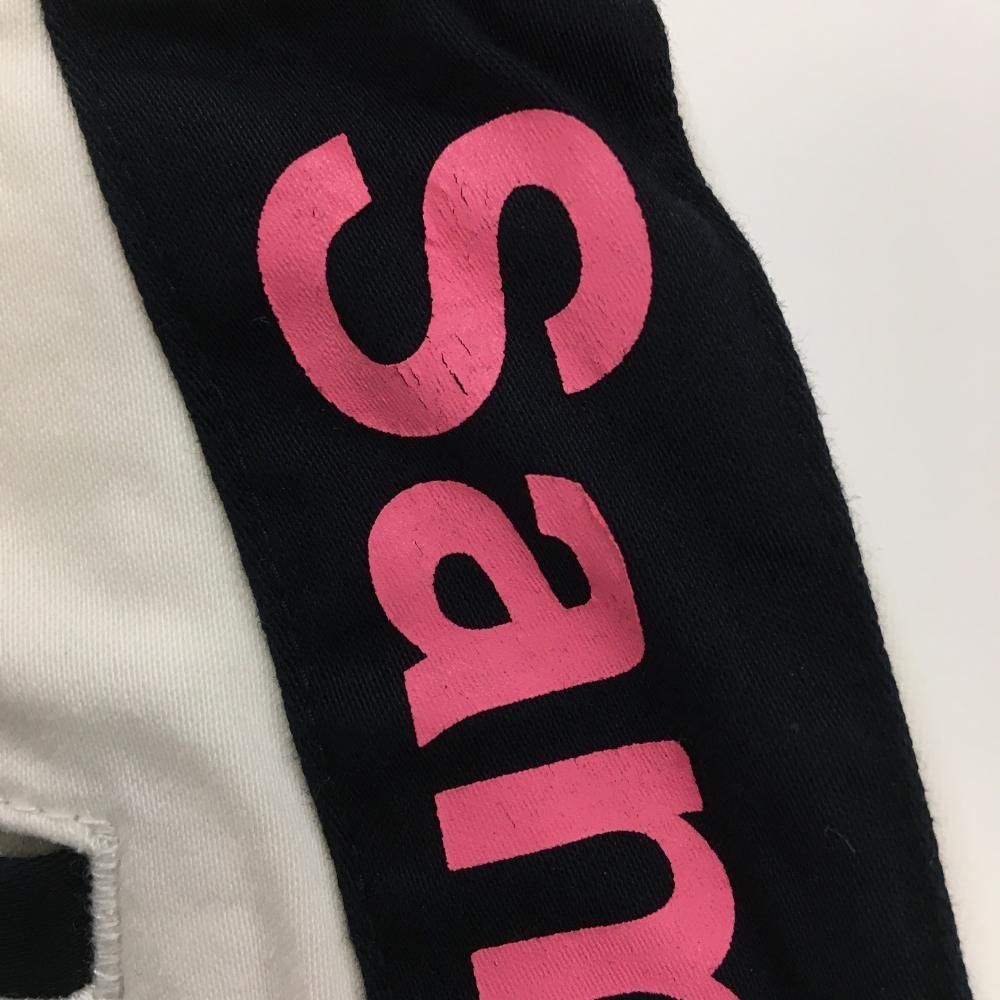 美品】サマンサタバサUNDER25 スカート 白×ネイビー×ピンク サイド英字
