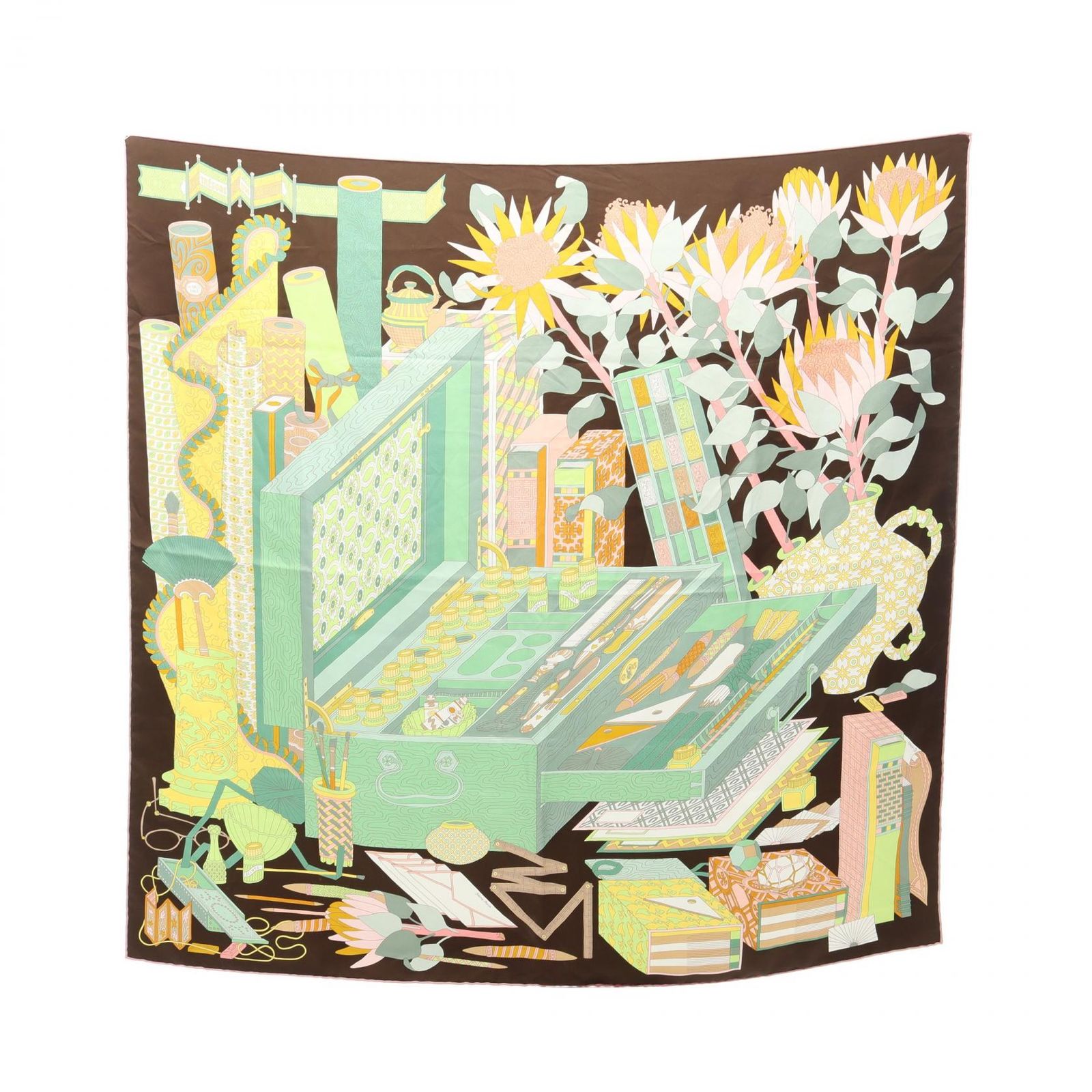 HERMES エルメス カレ90 LES TRESORS D'UN ARTISTE スカーフ 32,760円