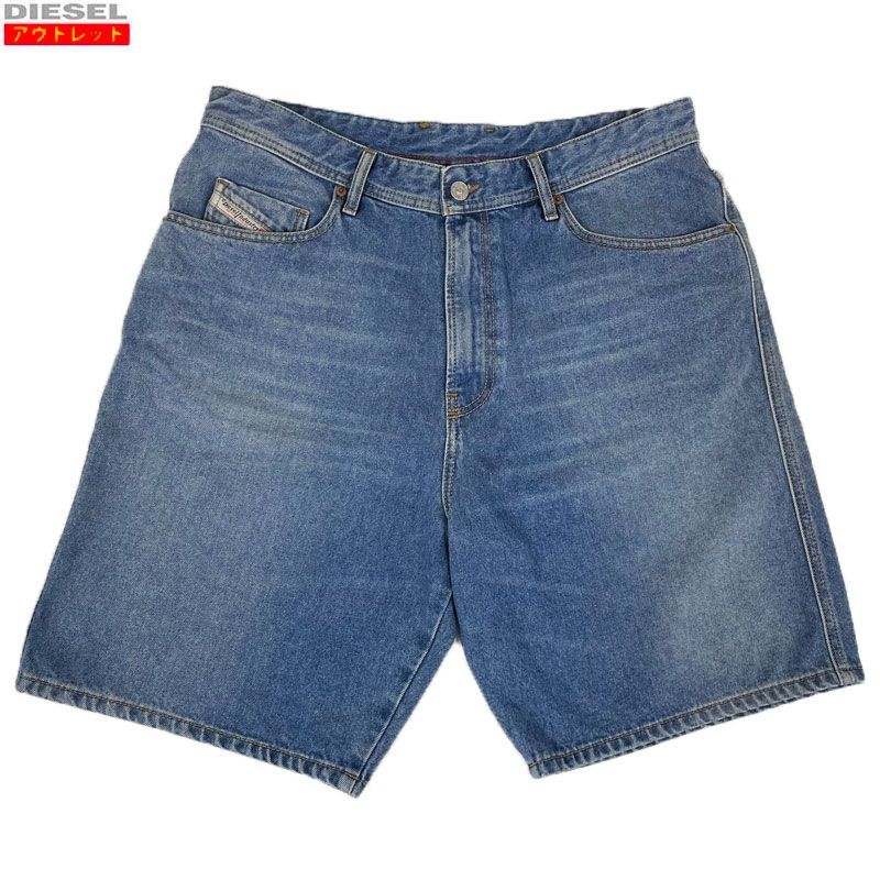DIESEL ディーゼル 新品・アウトレット ハーフデニムパンツ A02640-009MG-01 D-WILLOH-X CALZONCIN ショートパンツ ブルー サイズ 32 メンズ