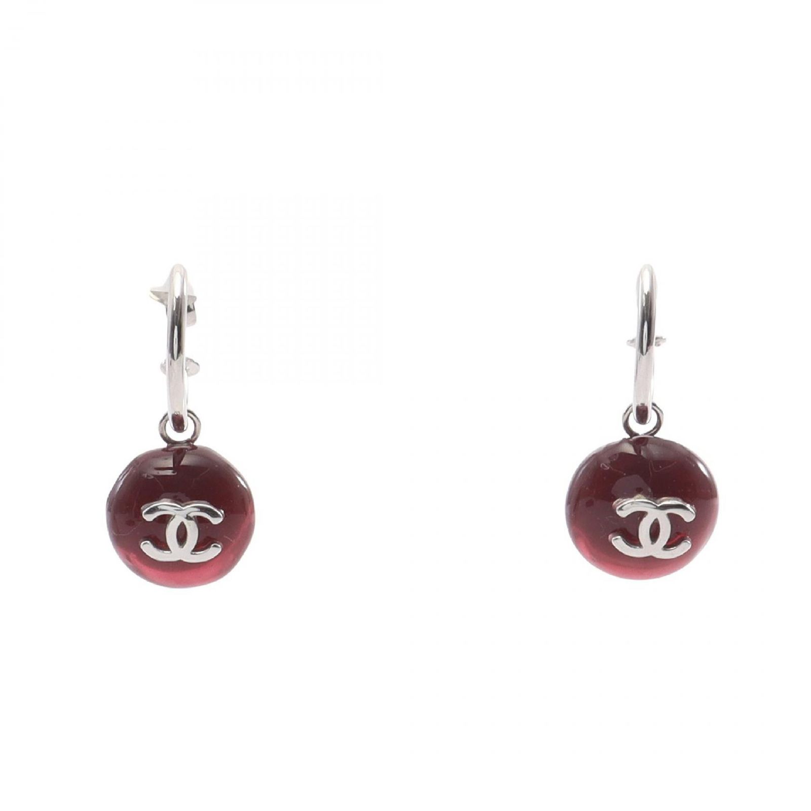 CHANEL シャネル ココマーク フープ ピアス