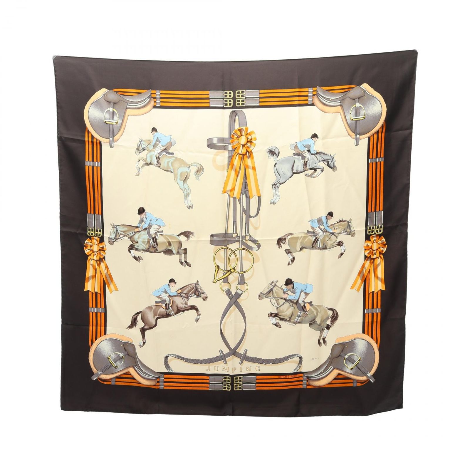 HERMES エルメス カレ90 JUMPING スカーフ