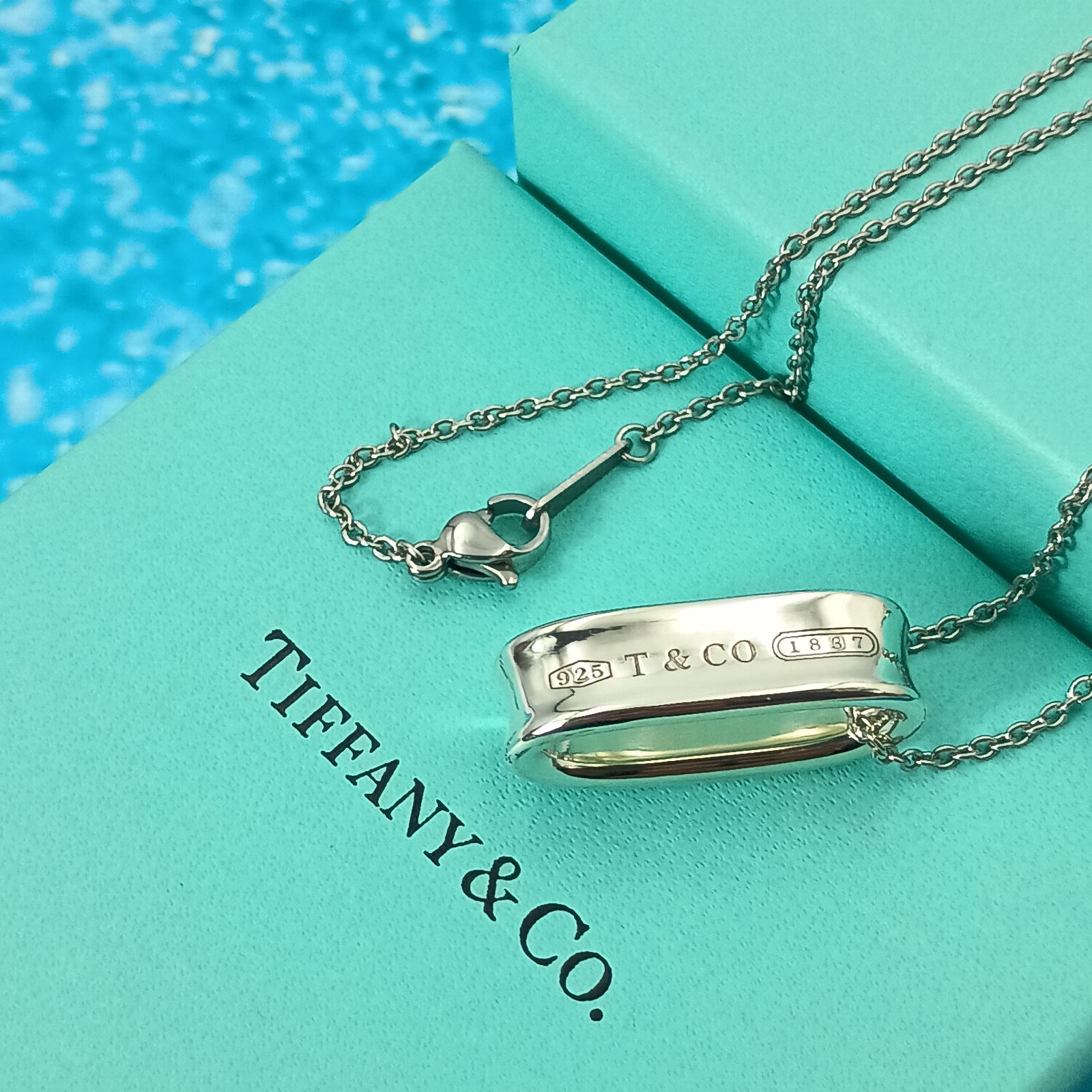 TIFFANY&Co. ティファニー ナロー オーバル ループ ネックレス 1837