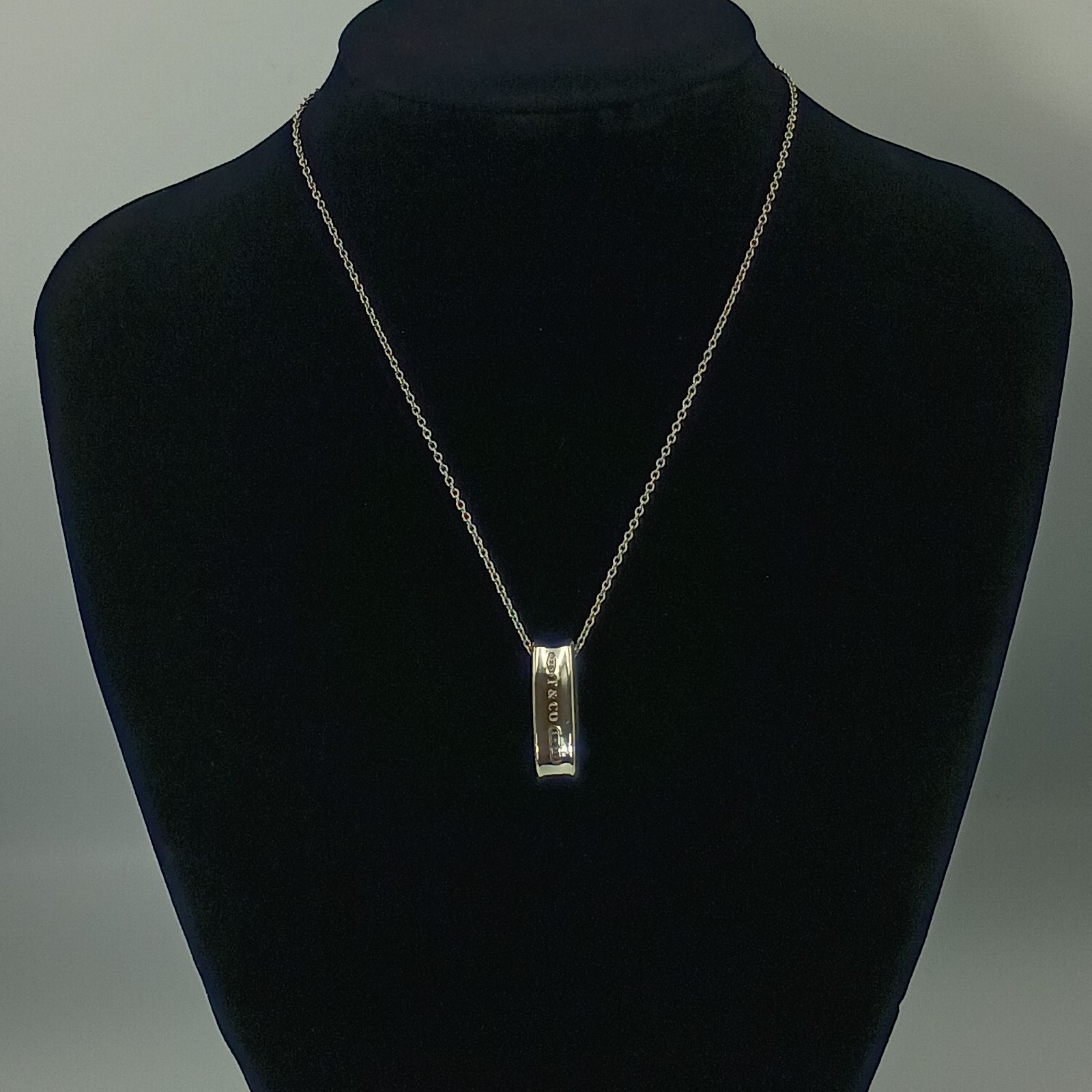 TIFFANY&Co. ティファニー ナロー オーバル ループ ネックレス 1837