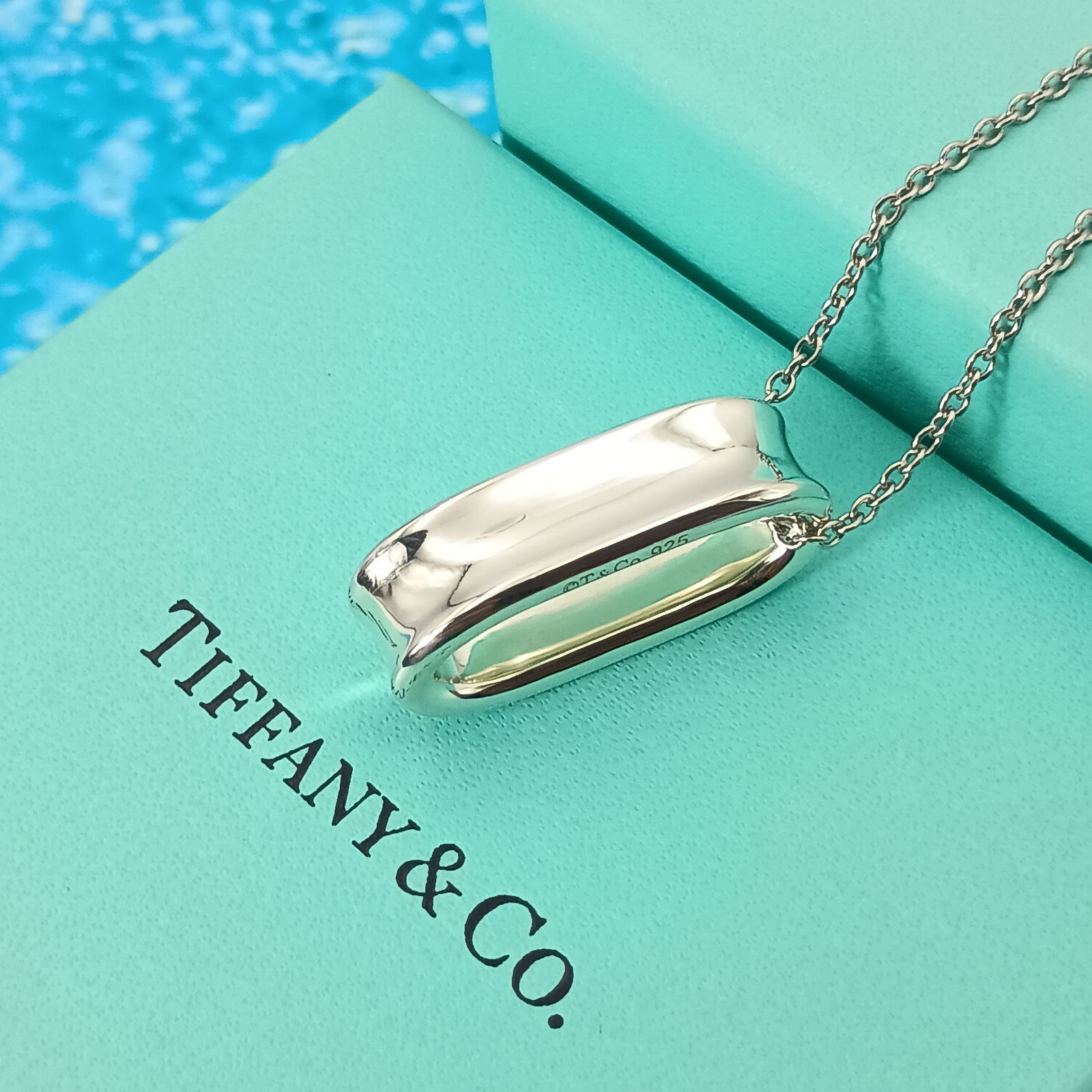 TIFFANY&Co. ティファニー ナロー オーバル ループ ネックレス 1837