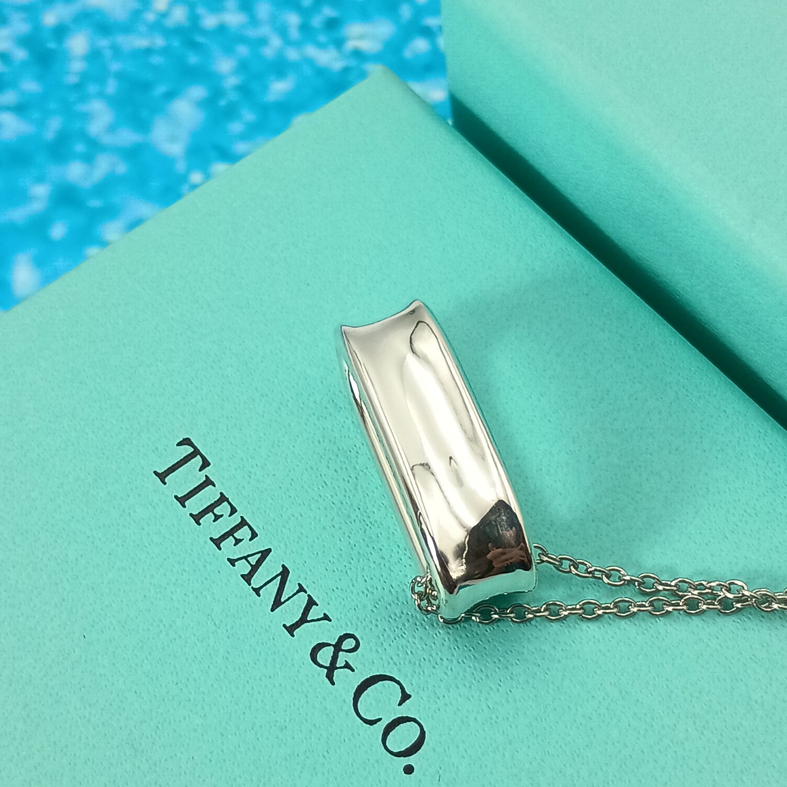 TIFFANY&Co. ティファニー ナロー オーバル ループ ネックレス 1837