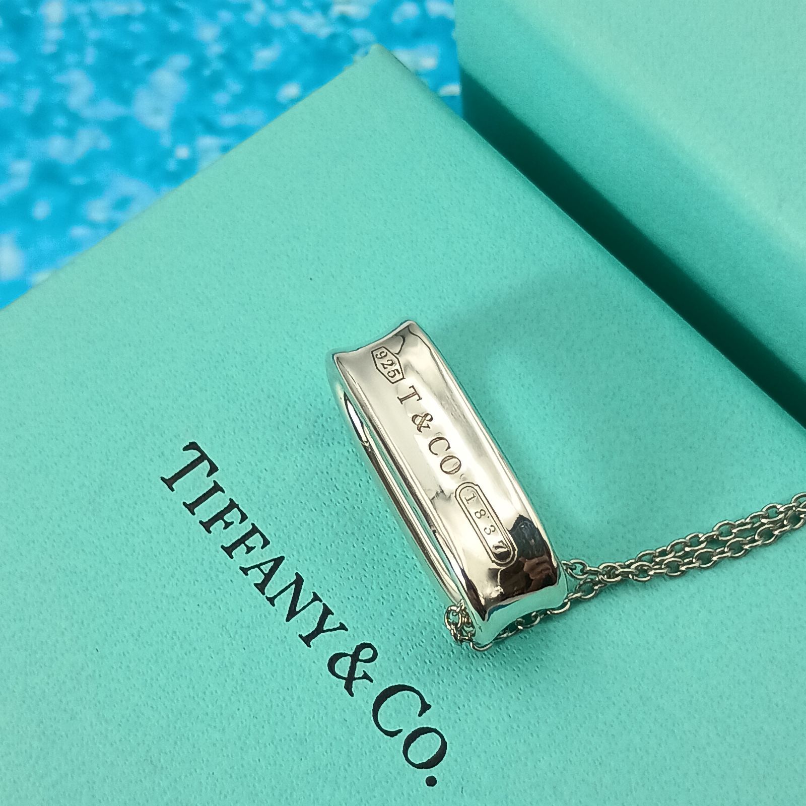 TIFFANY&Co. ティファニー ナロー オーバル ループ ネックレス 1837 