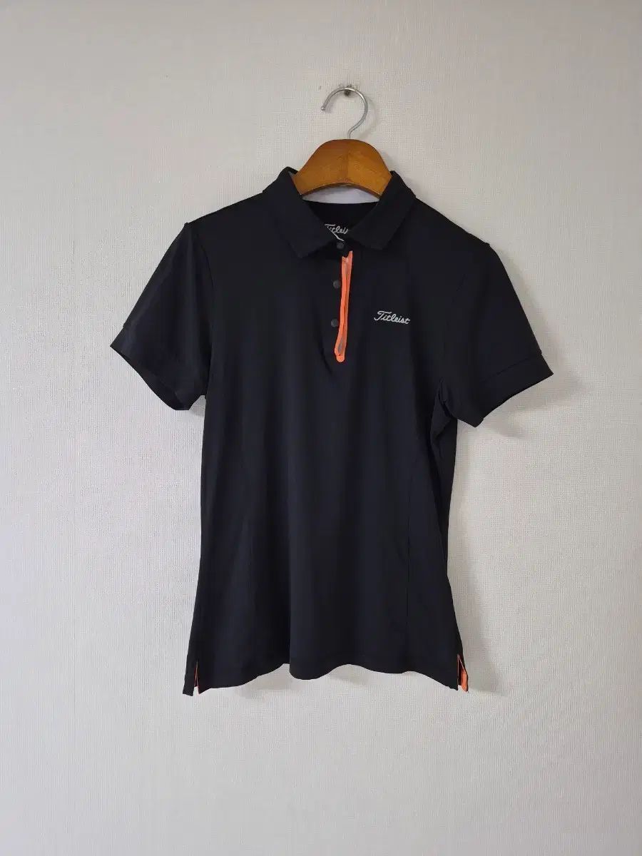 Titleist レディース ゴルフウェア 半袖シャツ ブラック 90)Titleist(タイトリスト) ゴルフウェア レディース 半袖 カラーT