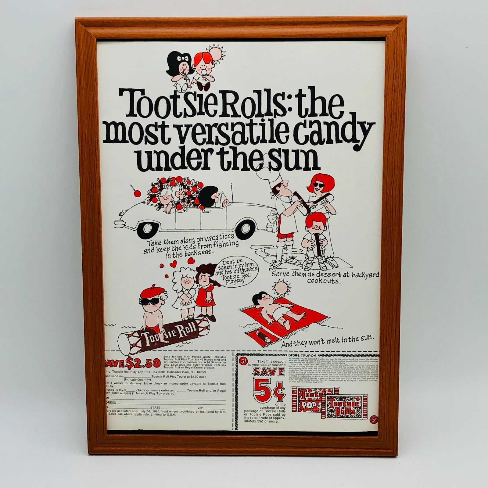 ビンテージ 広告 ポスター 『 トゥーツィーロール (Tootsie Roll